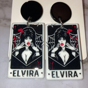 Mistress of the Dark Elvira Halloween earrings